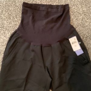 Business attire black maternity plants